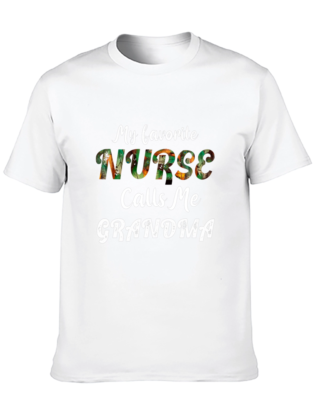 Black My Favorite Nurse Calls Me Grandma T-Shirt view 10