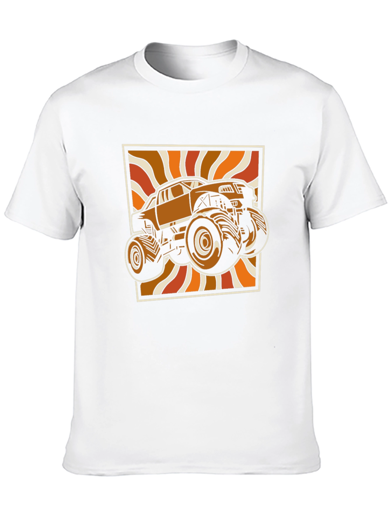 Black Retro Monster Truck Graphic Tee - Black view 10