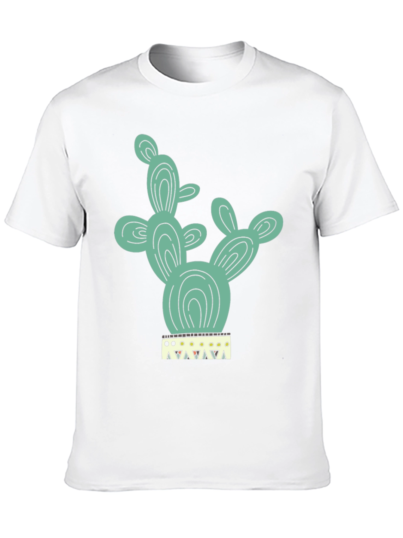 Black Cactus Tee - Trendy Graphic Print T-Shirt view 10