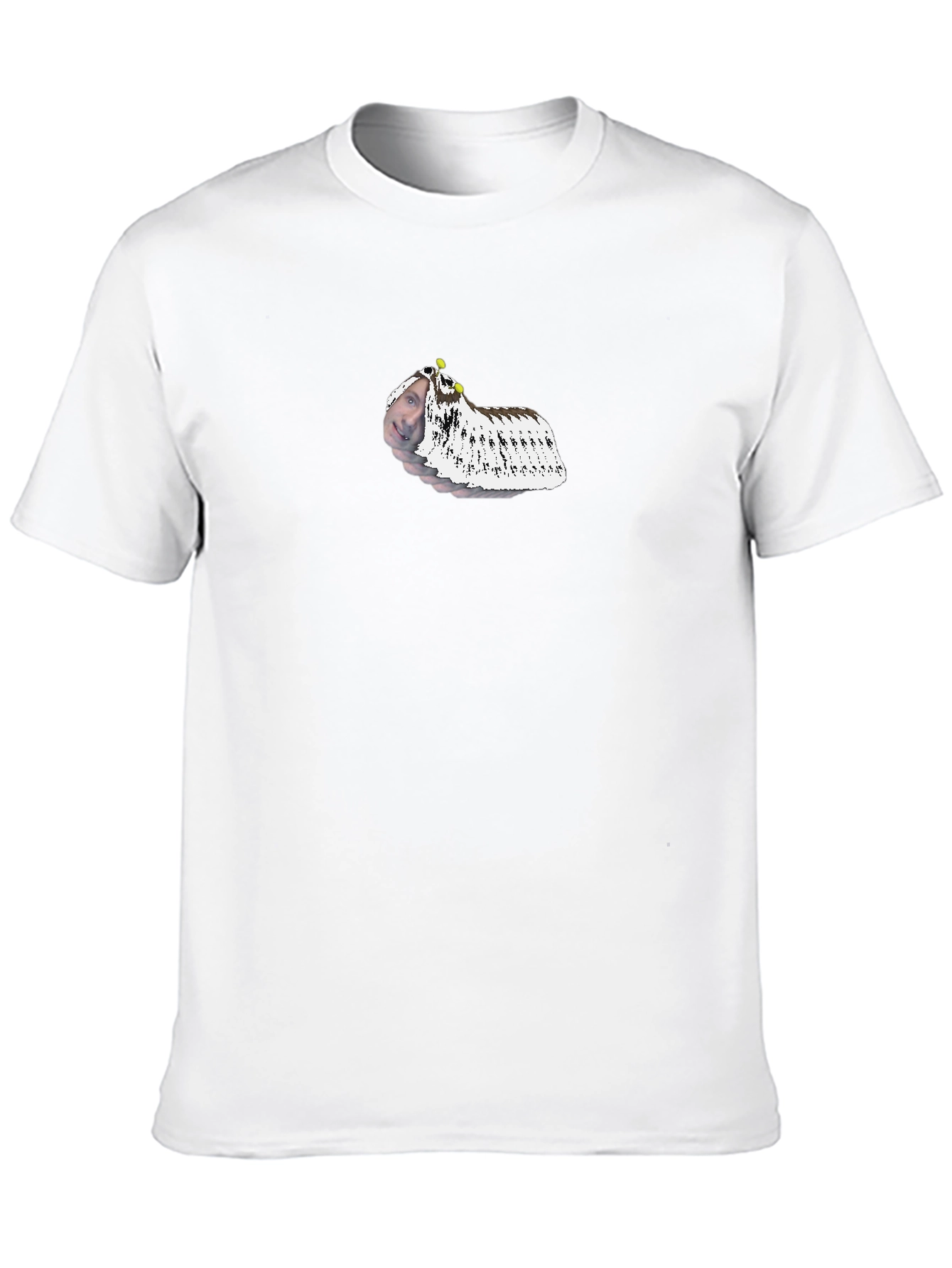 Black Unique Black T-Shirt with Novelty Design view 10