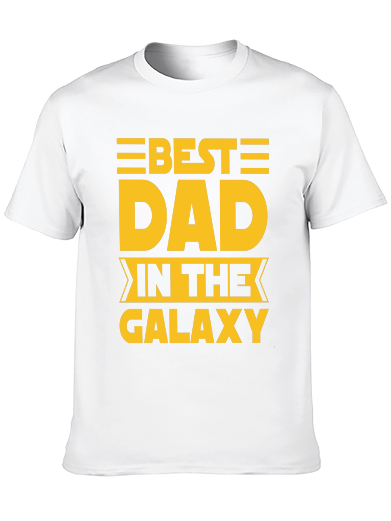 Black Best Dad in The Galaxy Graphic T-Shirt view 10