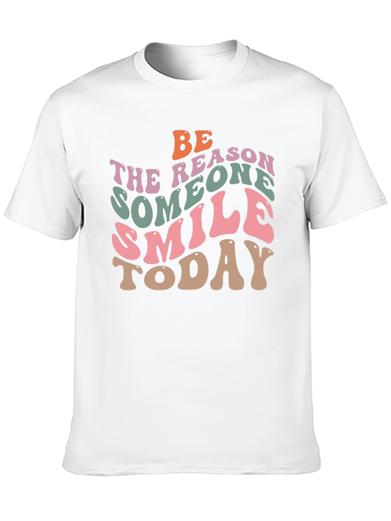 Black Retro Graphic T-Shirt: Be the Reason Someone Smiles Today view 10
