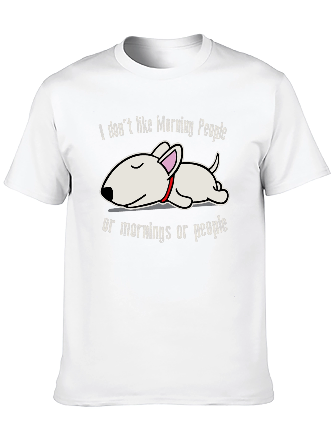Black Lazy Dog T-Shirt: I Don't Like Morning People Tee view 10