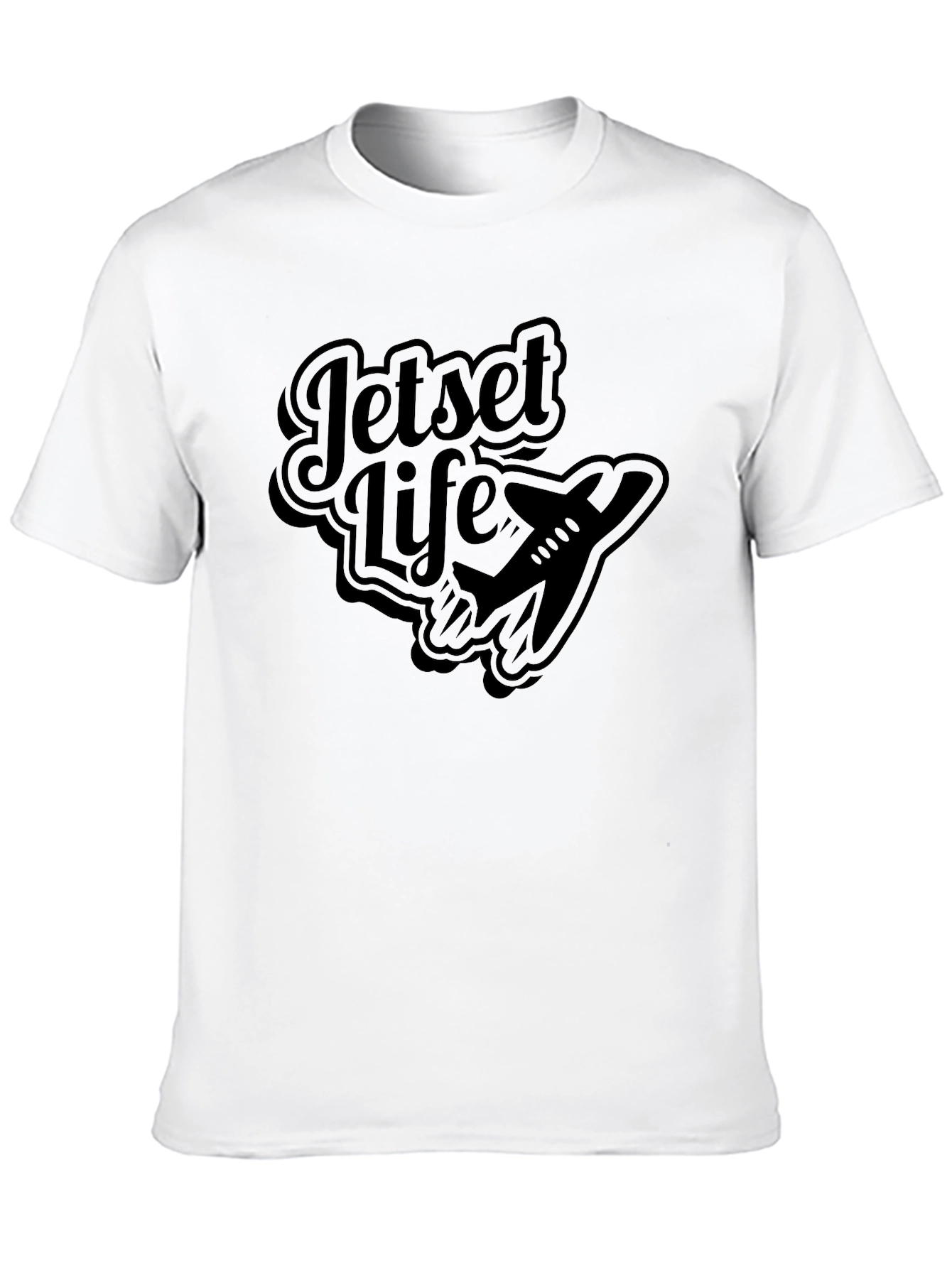 Black Jetset Life Graphic T-Shirt - Black view 10