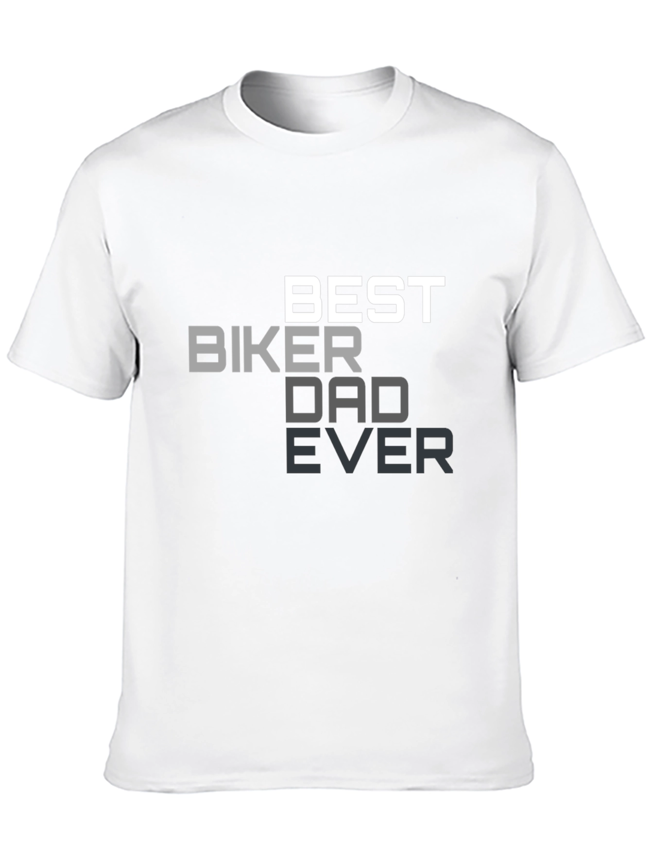 Black Best Biker Dad Ever Black T-Shirt view 10