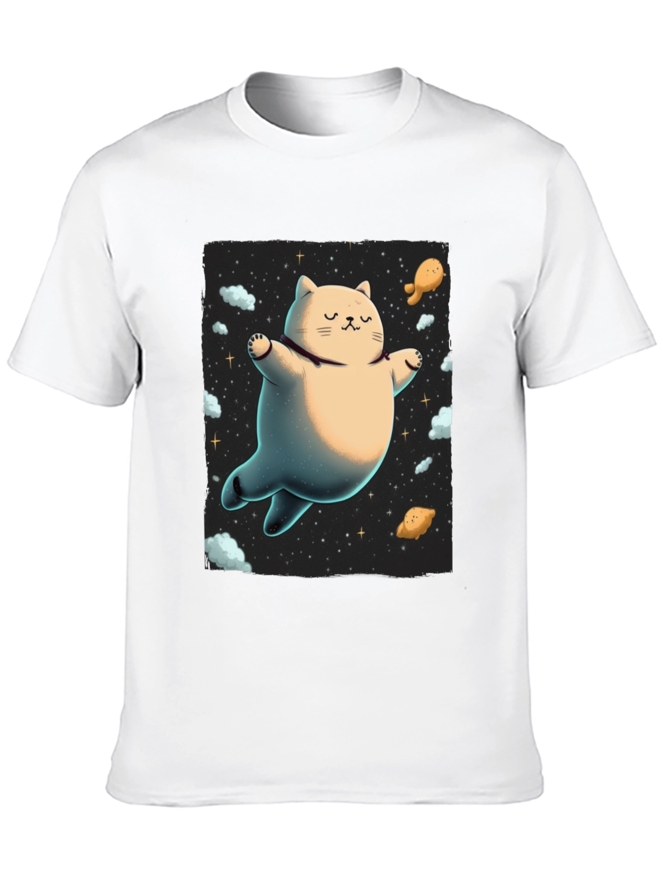 Cosmic Cat T-Shirt - Space Kitten Tee - 10