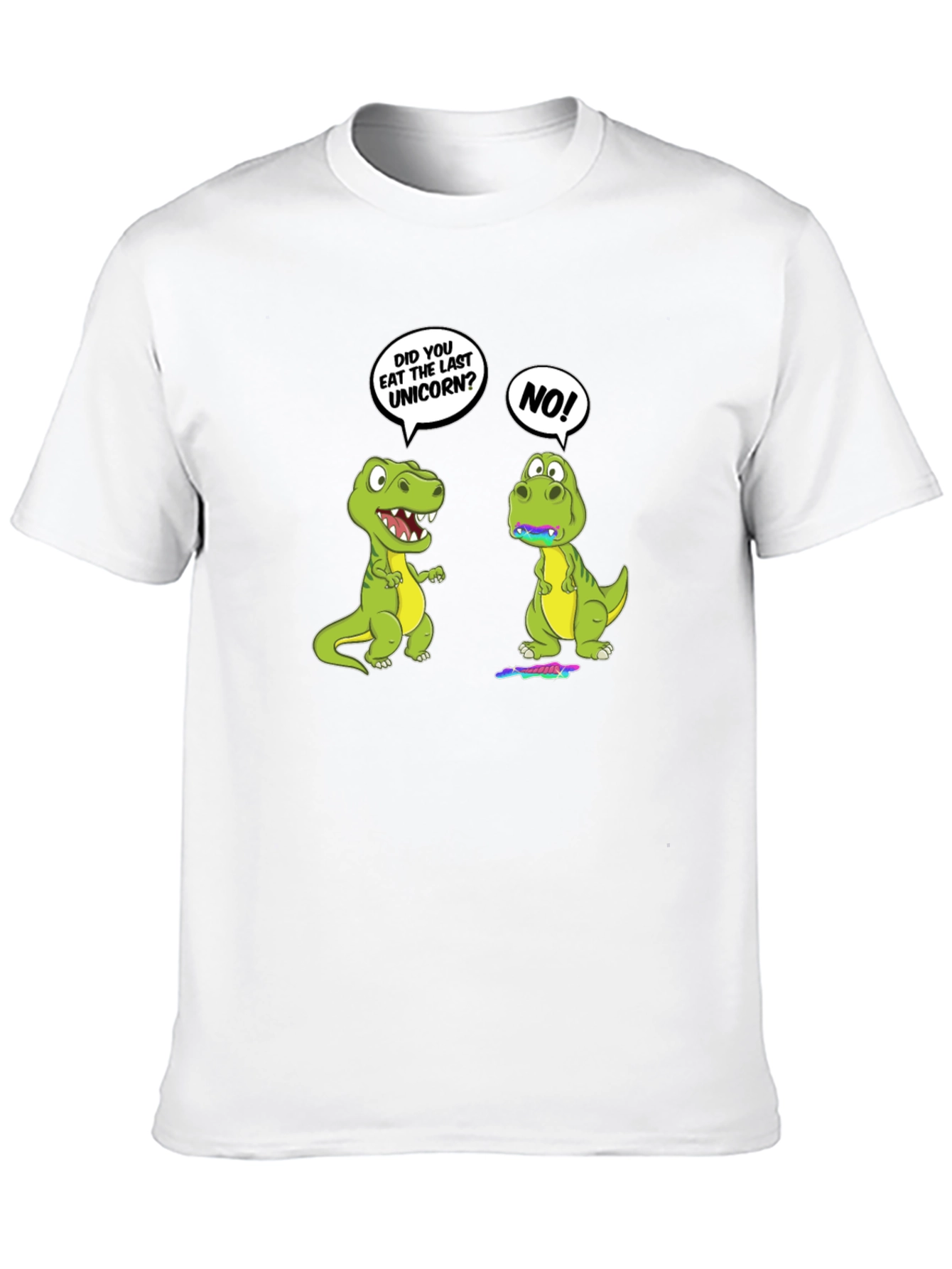 Black Funny Dinosaur Unicorn T-Shirt view 10