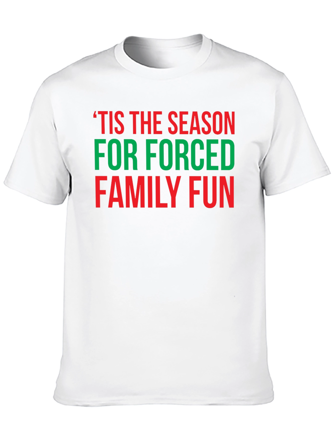 Black Funny Holiday T-Shirt - Forced Family Fun! view 10