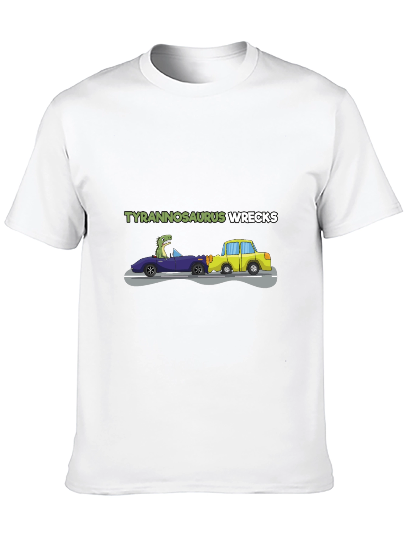 Black Tyrannosaurus Wrecks Graphic T-Shirt view 10