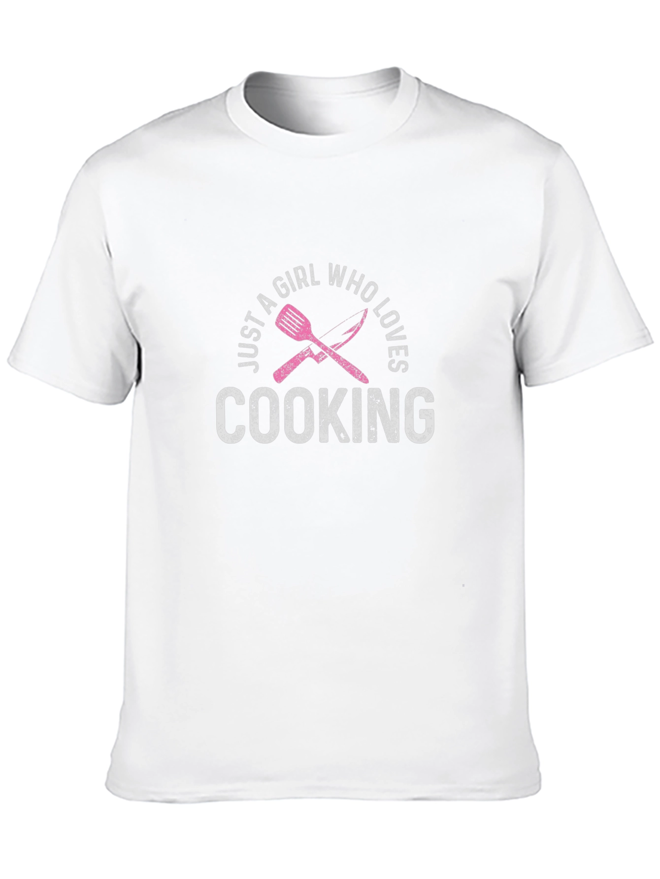 Black Just a Girl Who Loves Cooking T-Shirt view 10