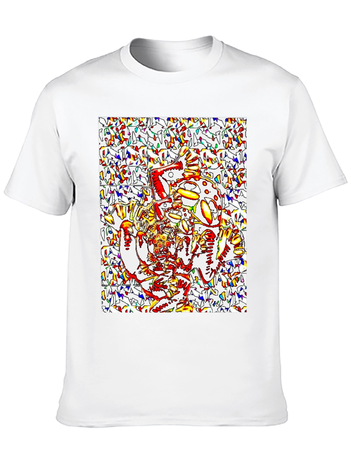 Black Psychedelic Creature Graphic Tee - Black view 10