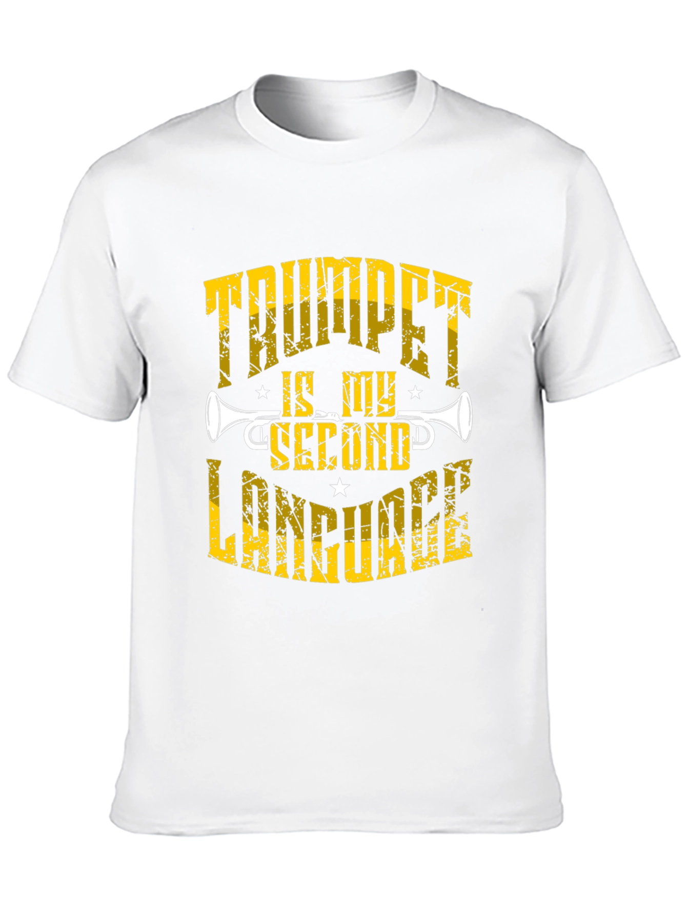 Black Trumpet is My Second Language Black T-Shirt view 10