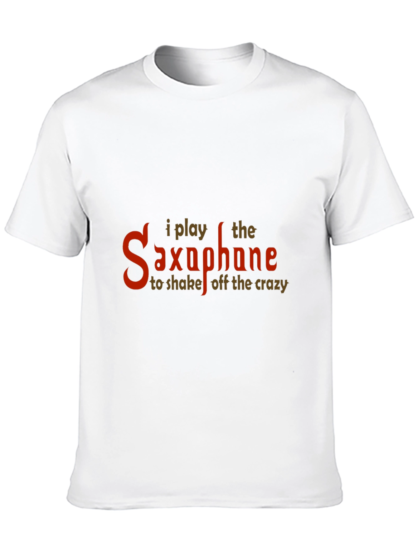 Black I Play Saxophone Funny Music T-Shirt view 10
