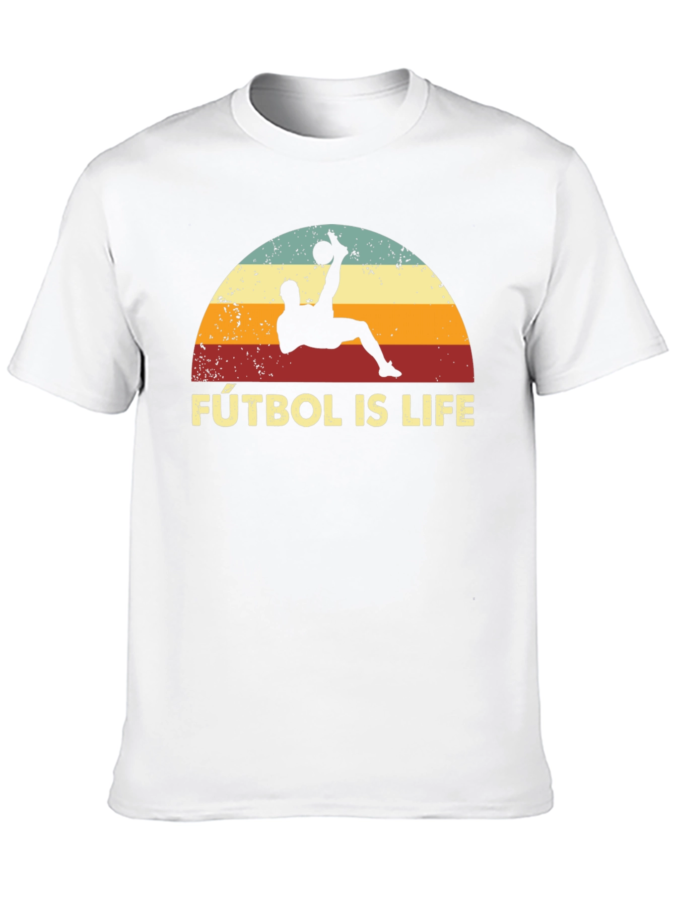 Black Fútbol Is Life Graphic T-Shirt view 10