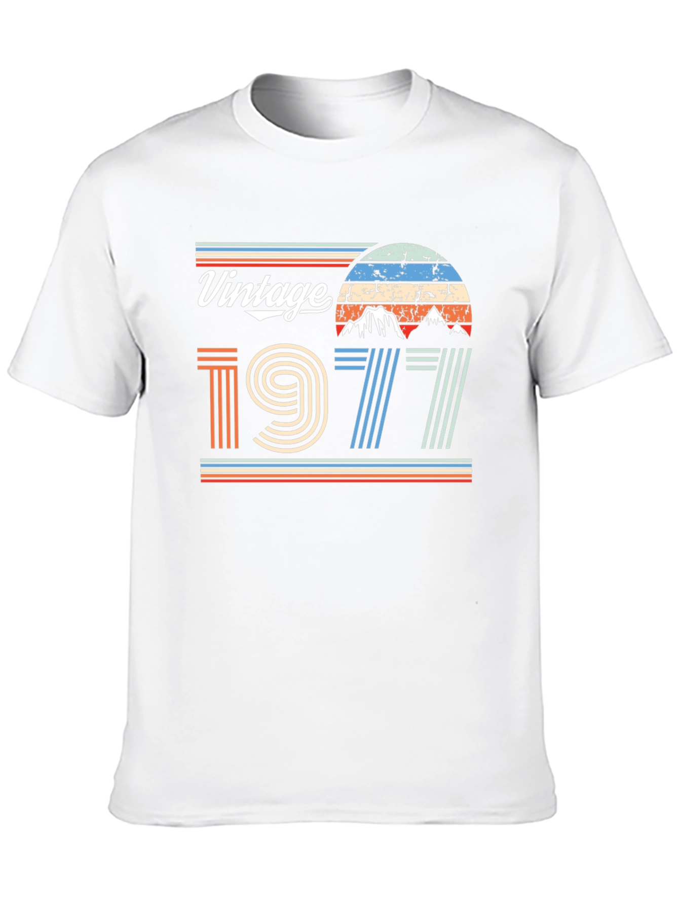 Black Vintage 1977 Graphic T-Shirt Retro Style Tee view 10