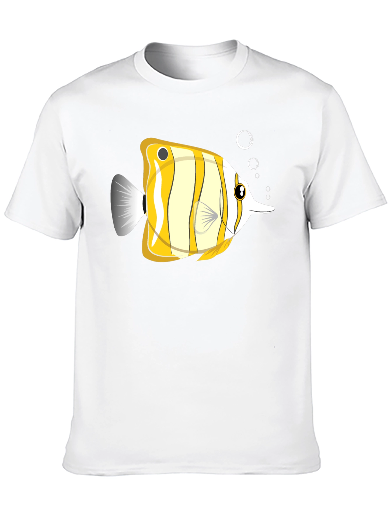 Black Striped Fish Graphic Tee - Unique Design view 10