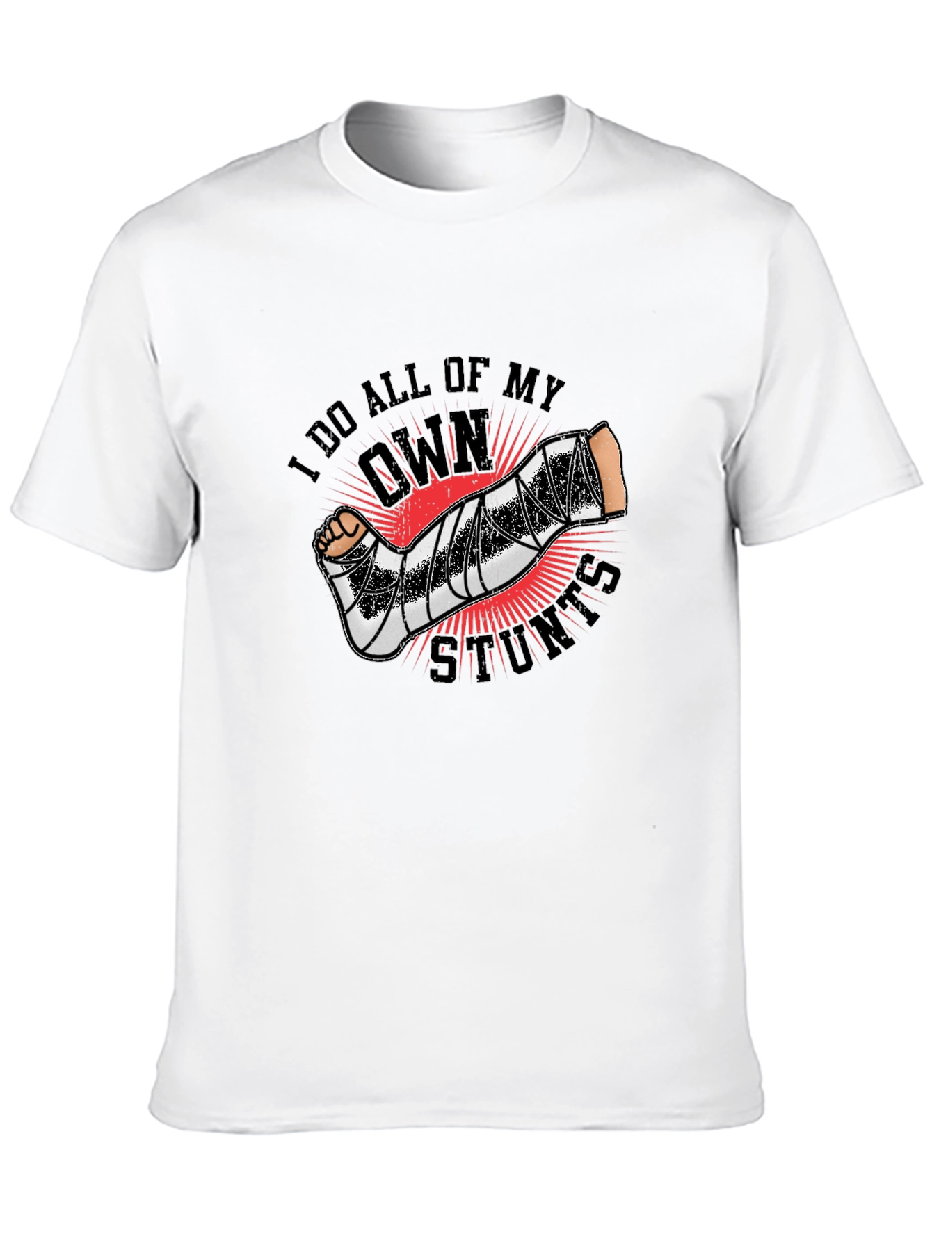 Black I Do All My Own Stunts T-Shirt view 10