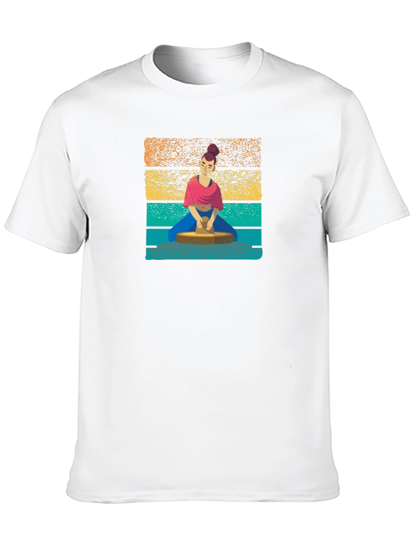 Black Pottery Artist Graphic Tee - Black Cotton view 10