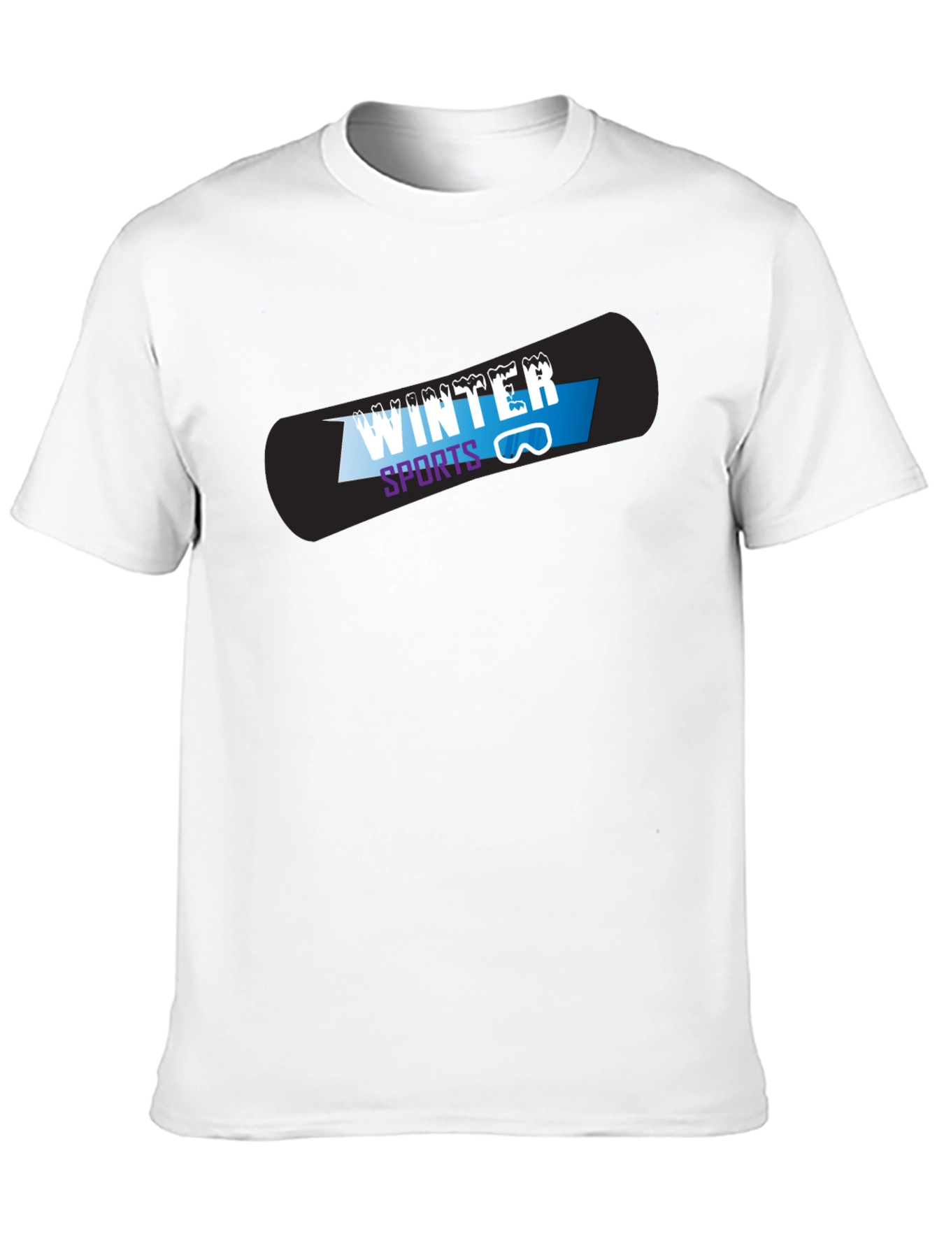 Black Winter Sports Graphic T-Shirt view 10