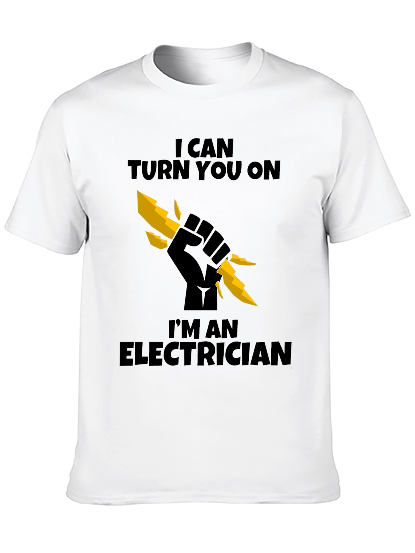Black Electrician T-Shirt - I Can Turn You On view 10