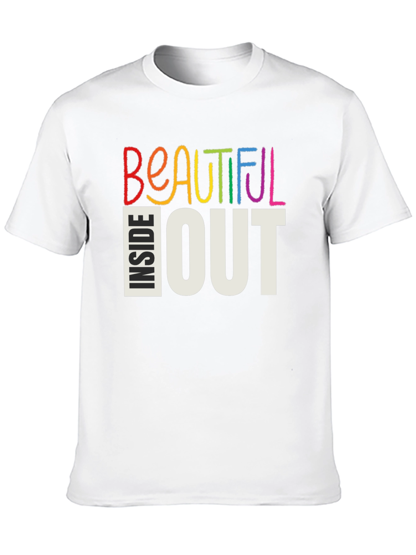 Black Beautiful Inside Out Graphic Tee - Stylish Comfort view 10