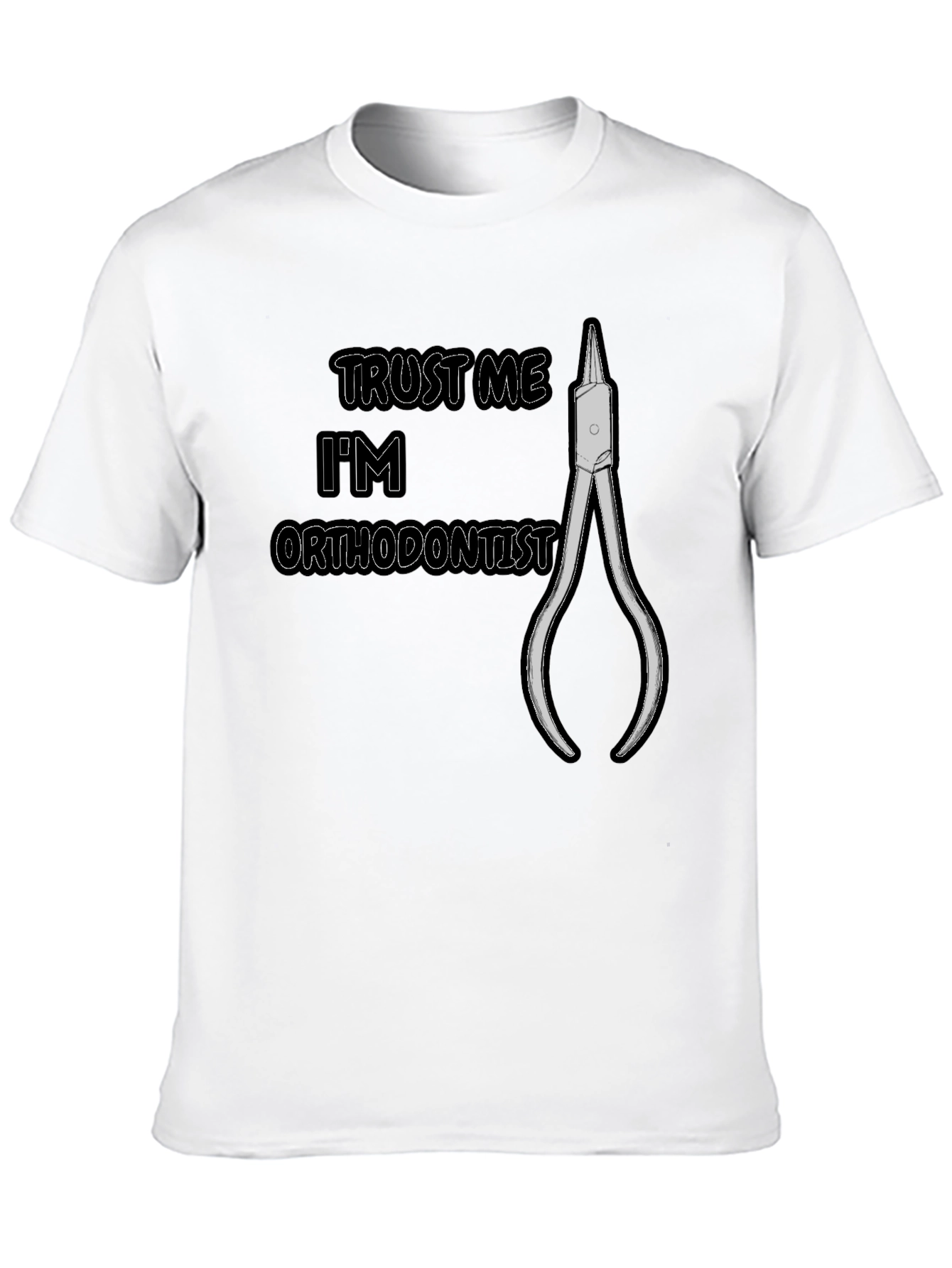 Black Trust Me I'm an Orthodontist T-Shirt view 10