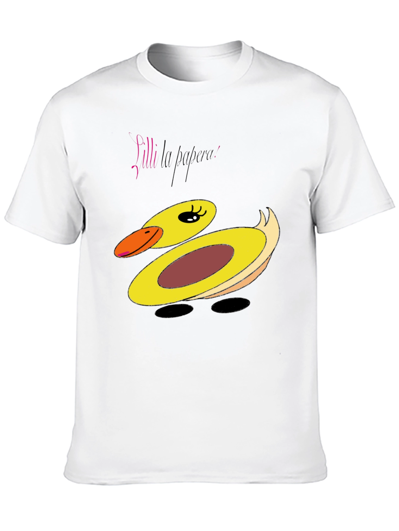 Black Duck Graphic T-Shirt - Playful Cartoon Design view 10