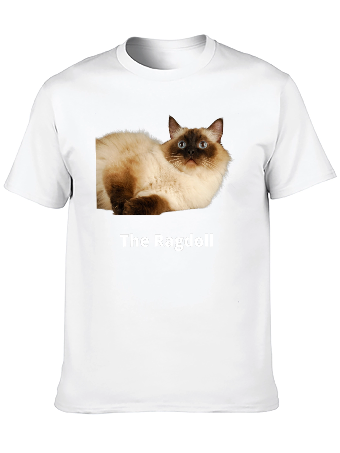 Black Ragdoll Cat T-Shirt - Premium Cotton Blend view 10