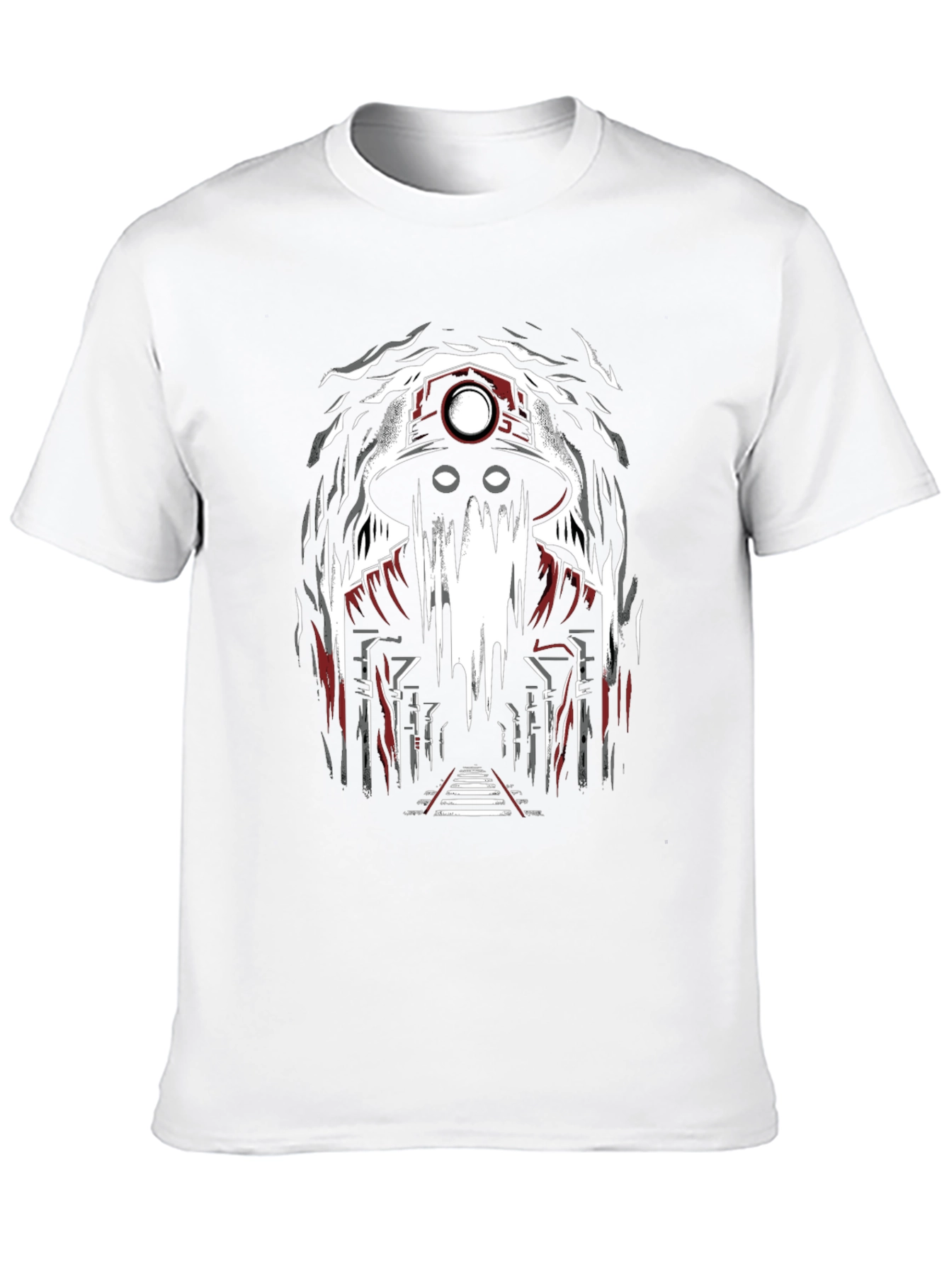Black Miner Ghost Graphic Tee - Spooky Cool Design view 10