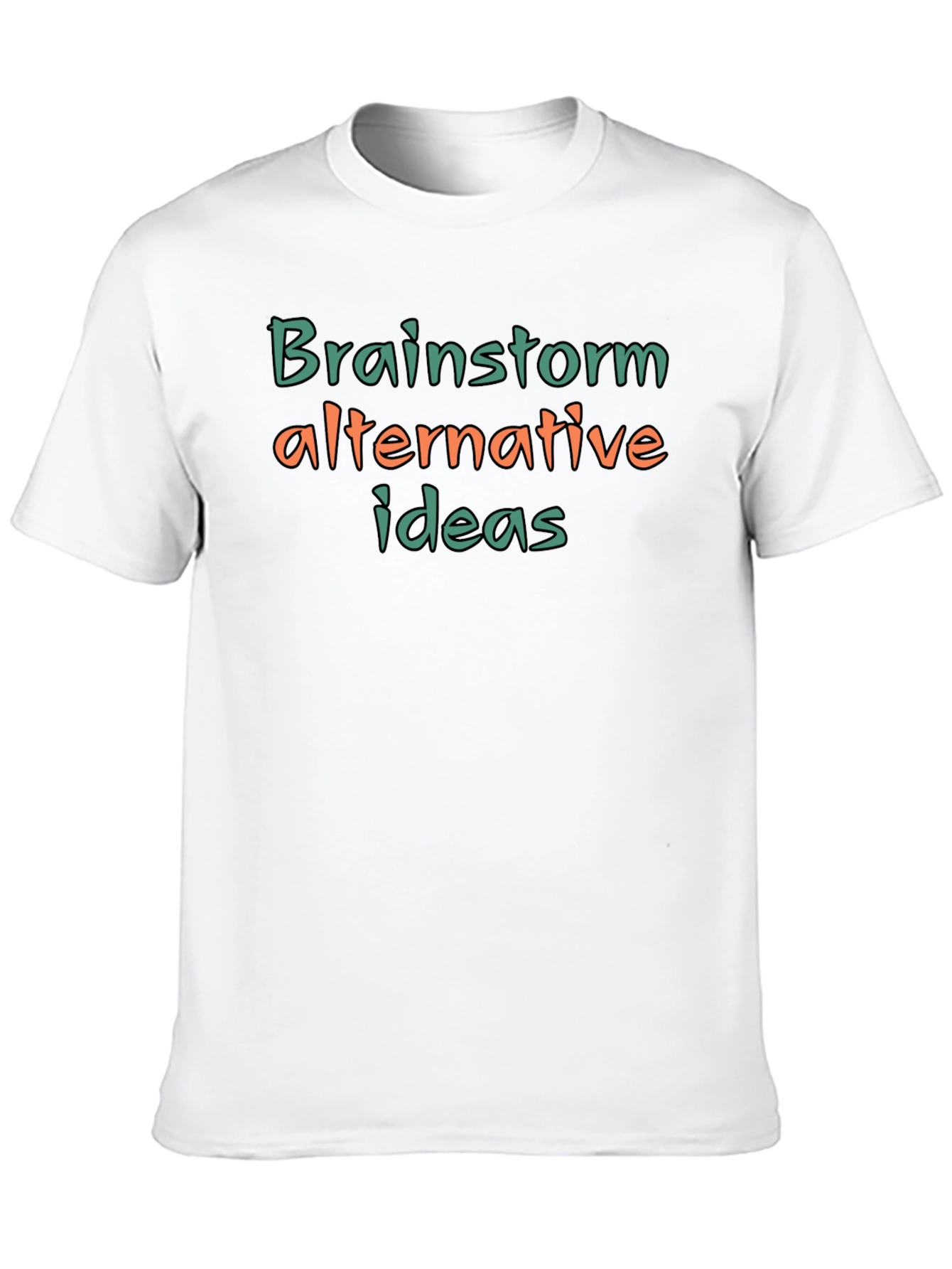 Black Brainstorm Alternative Ideas Graphic T-Shirt view 10