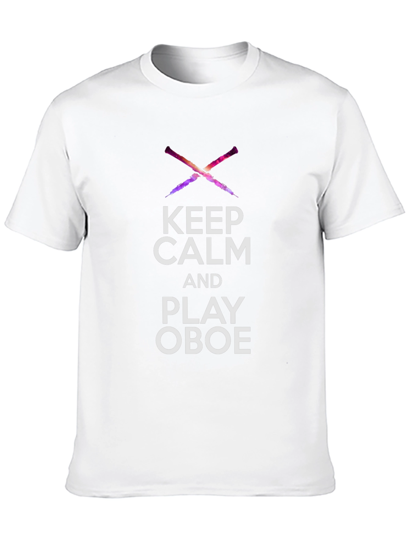 Black Keep Calm and Play Oboe T-Shirt view 10