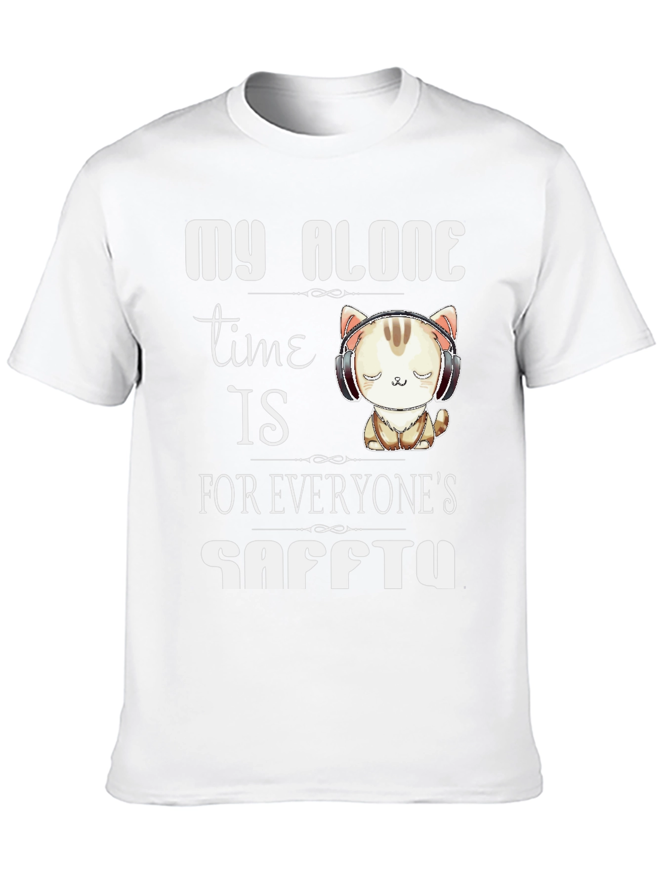 Black My Alone Time T-Shirt view 10