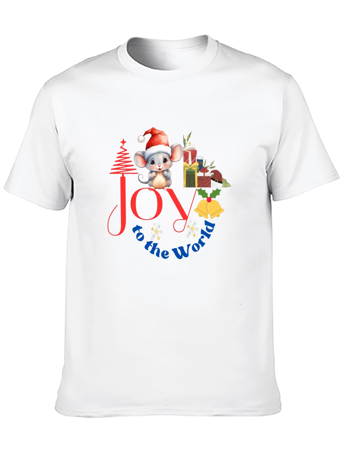 Black Joy to the World Christmas Graphic Tee view 10