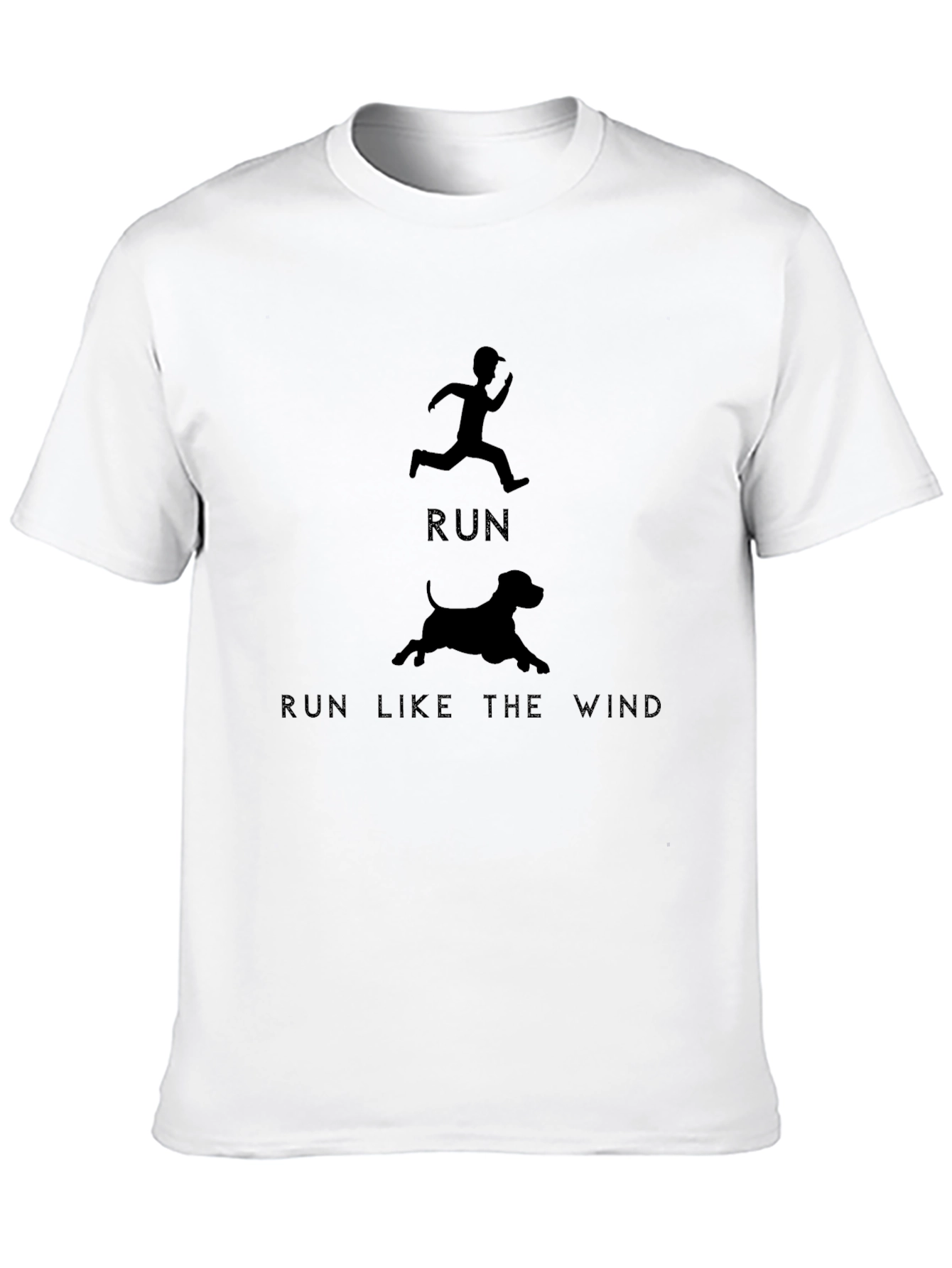 Black Run Like the Wind Graphic Tee - Black view 10