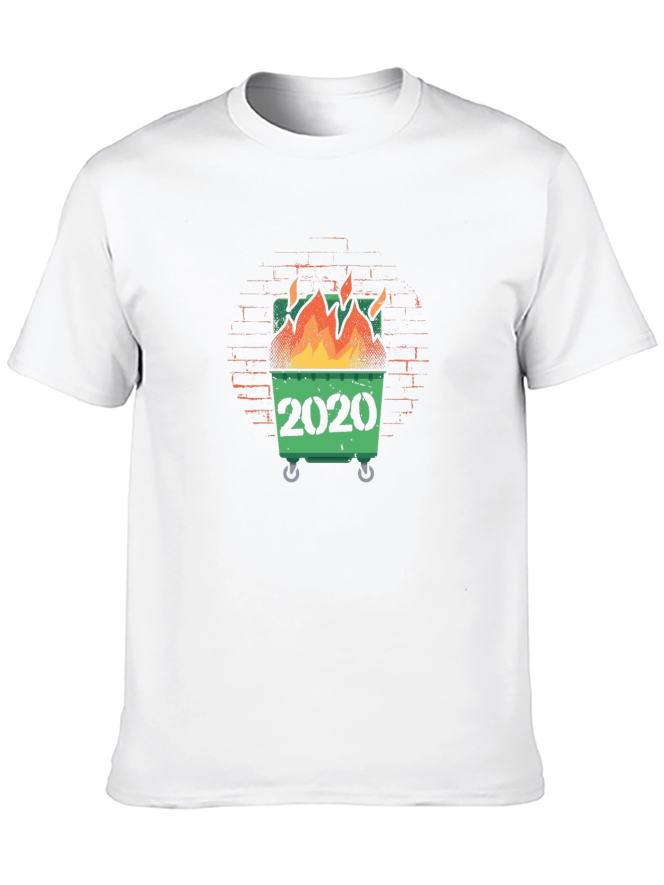 Black 2020 Dumpster Fire Graphic T-Shirt view 10