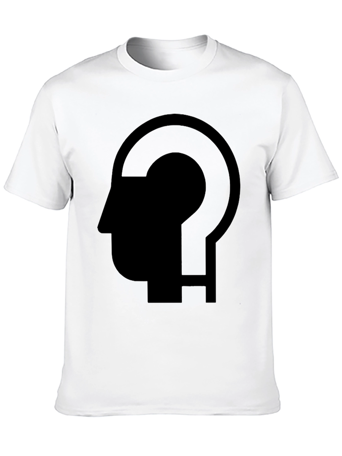 Black Thinking Man T-Shirt - Black Graphic Tee view 10