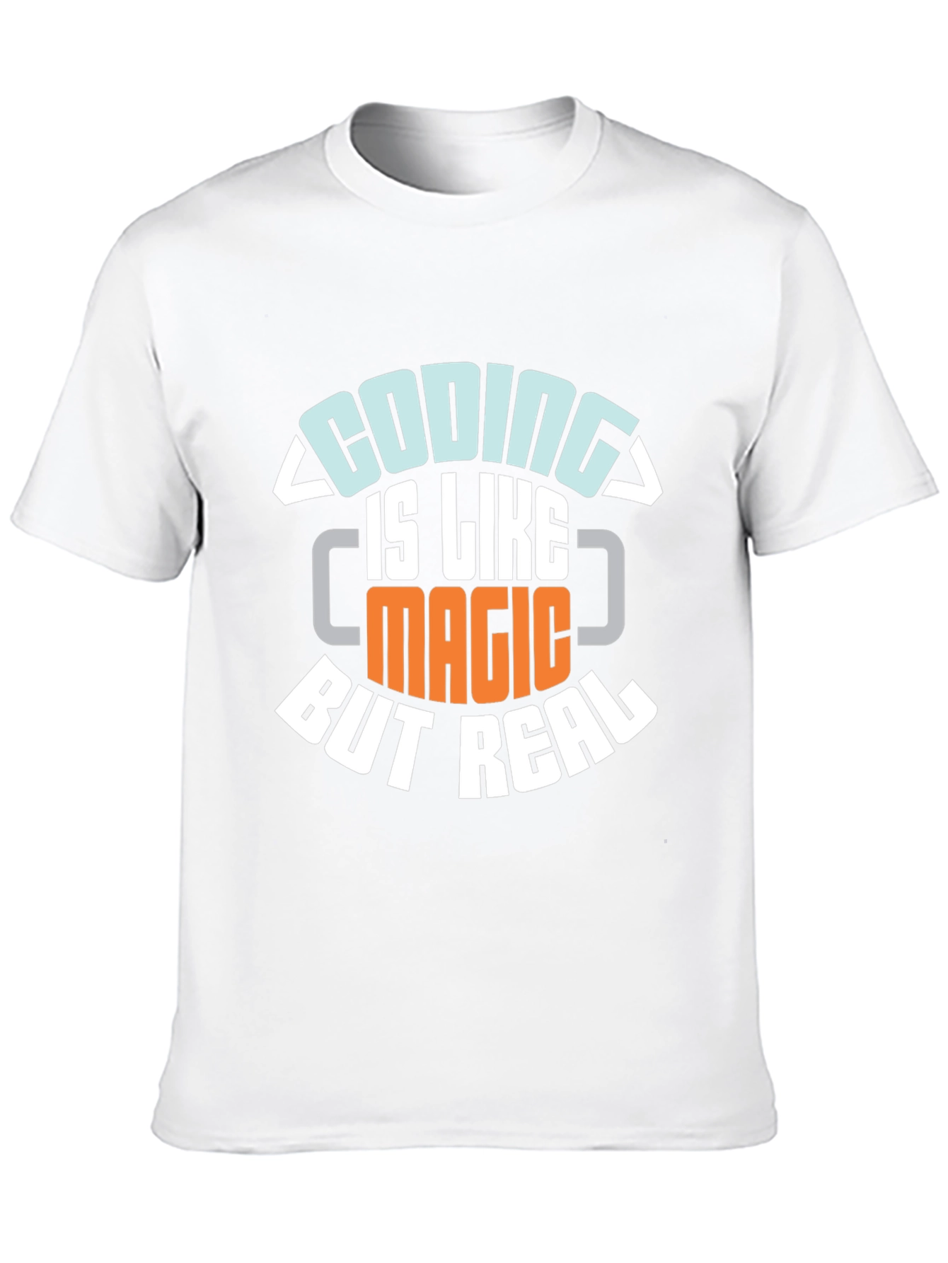 Black Coding is Like Magic But Real T-Shirt view 10