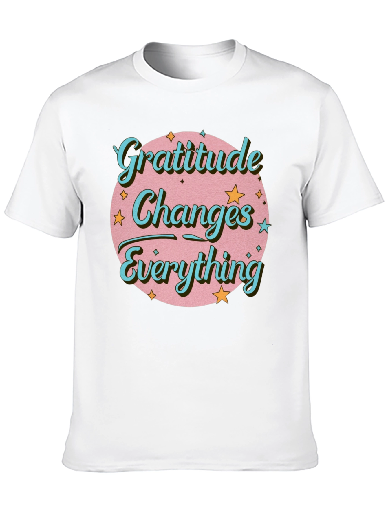 Black Gratitude Changes Everything Graphic T-Shirt view 10