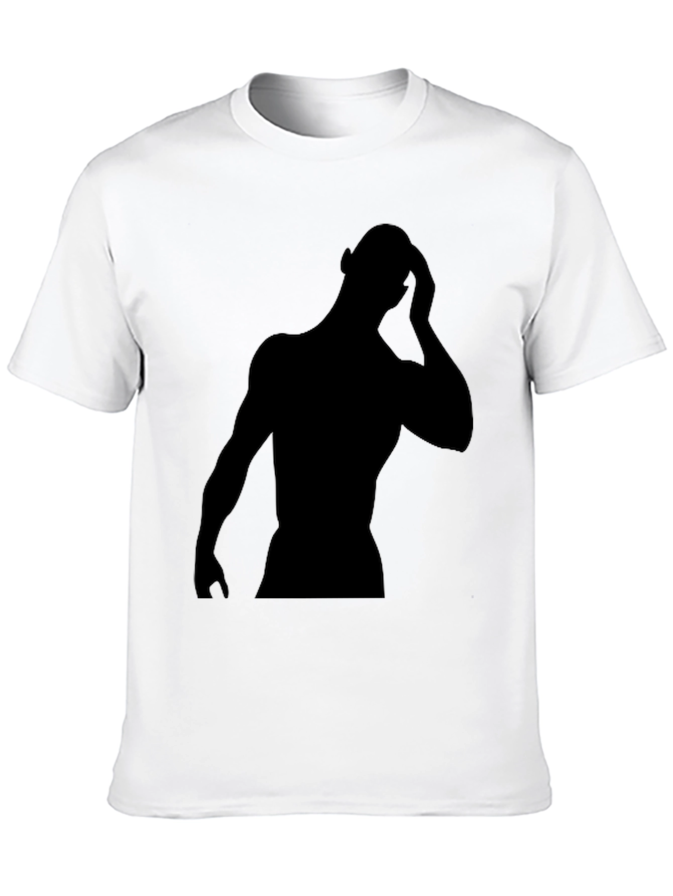 Black Black Silhouette Graphic Tee - Men's Fashion view 10