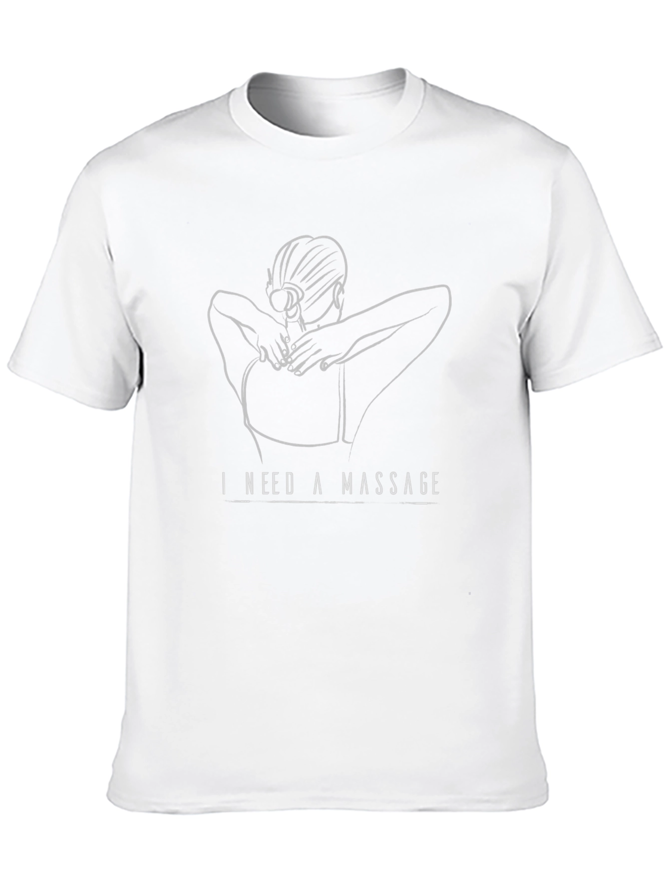 Black I Need A Massage Graphic Tee view 10