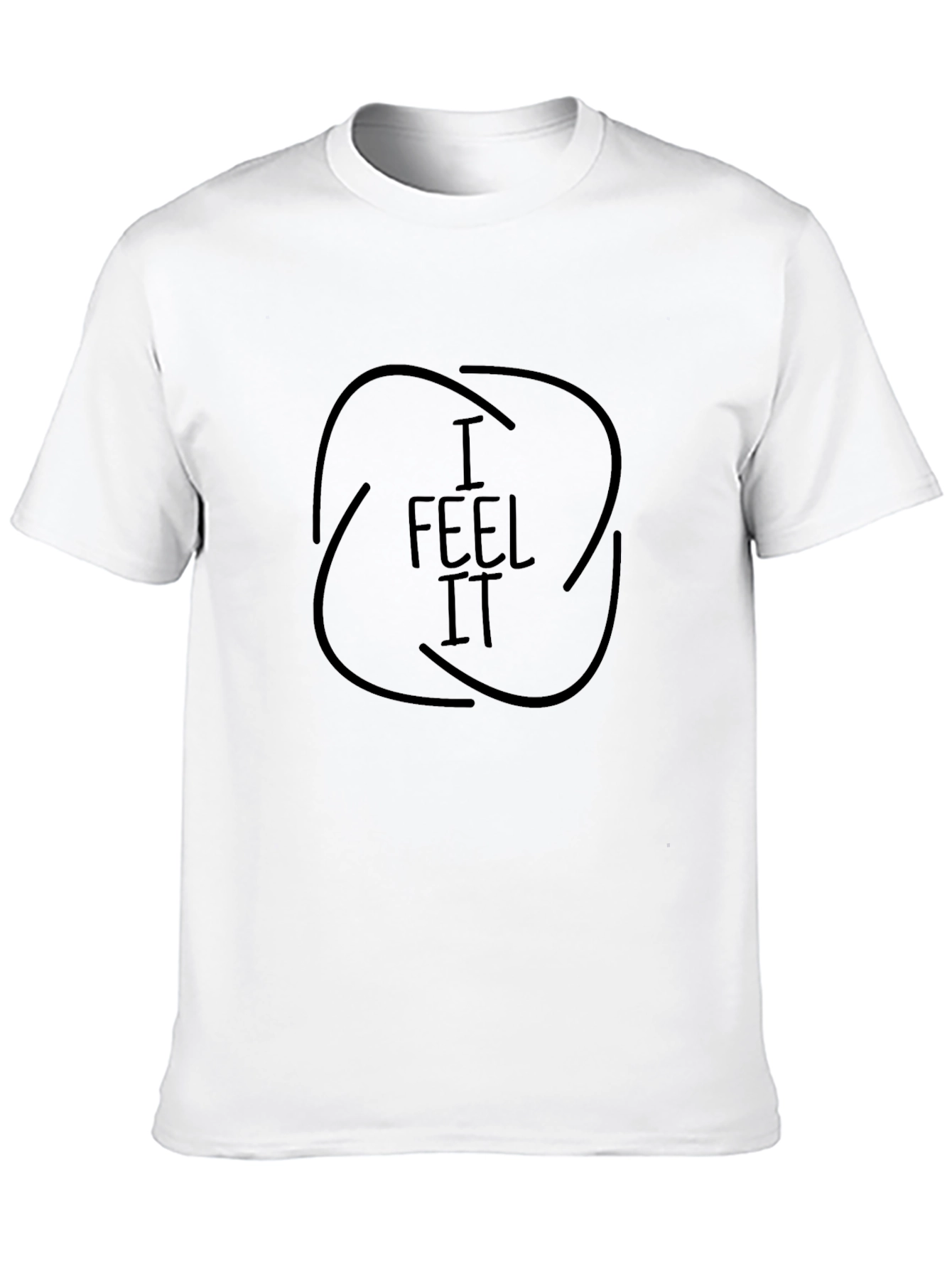 Black I Feel It Graphic Black T-Shirt view 10