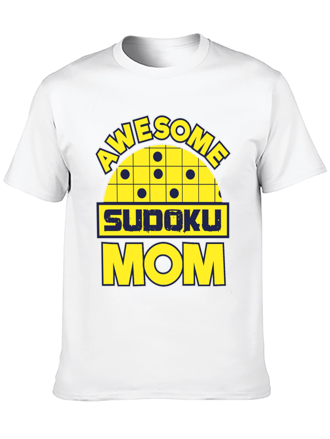 Awesome Sudoku Mom Graphic Tee Shirt - 10