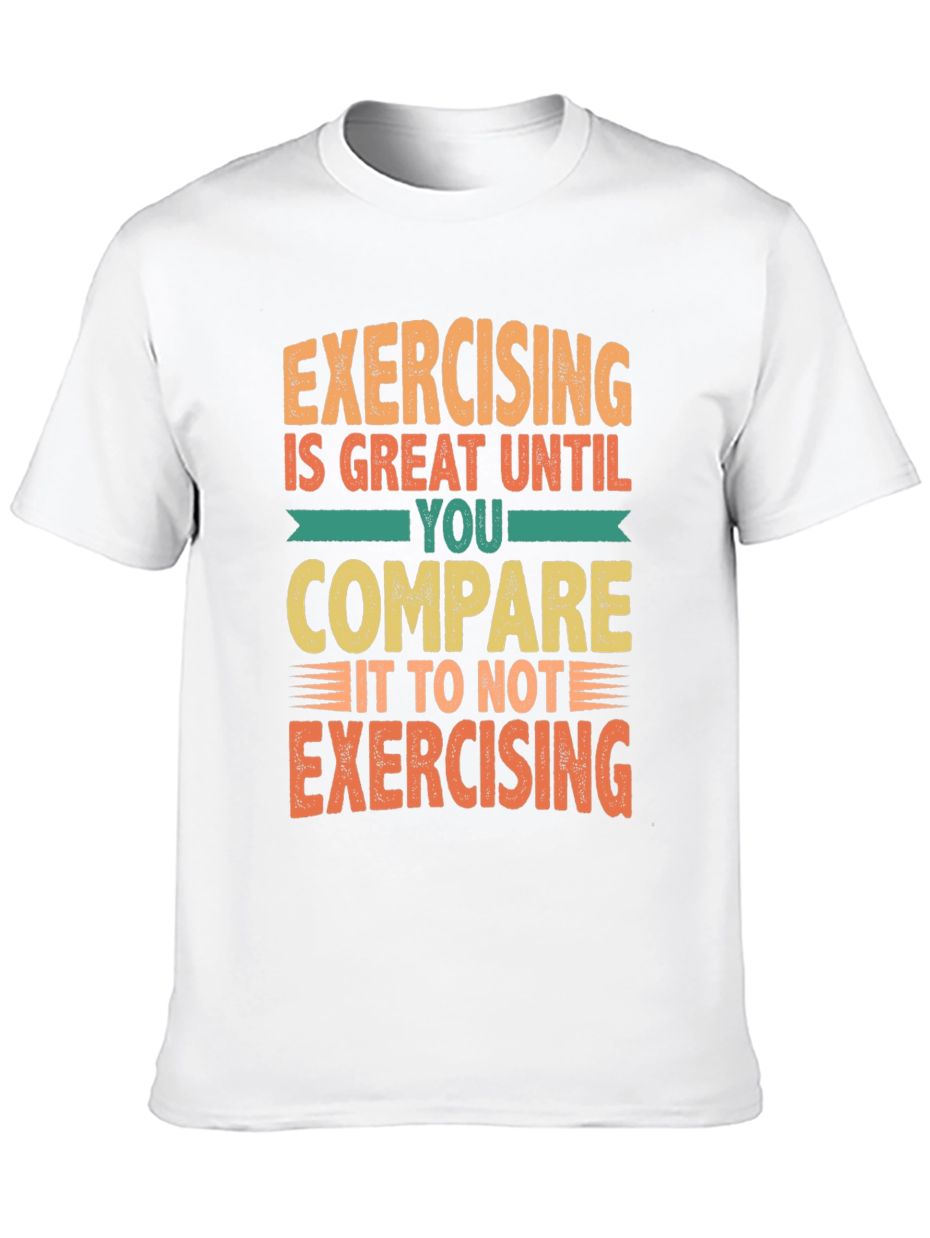 Black Funny Exercising T-Shirt view 10