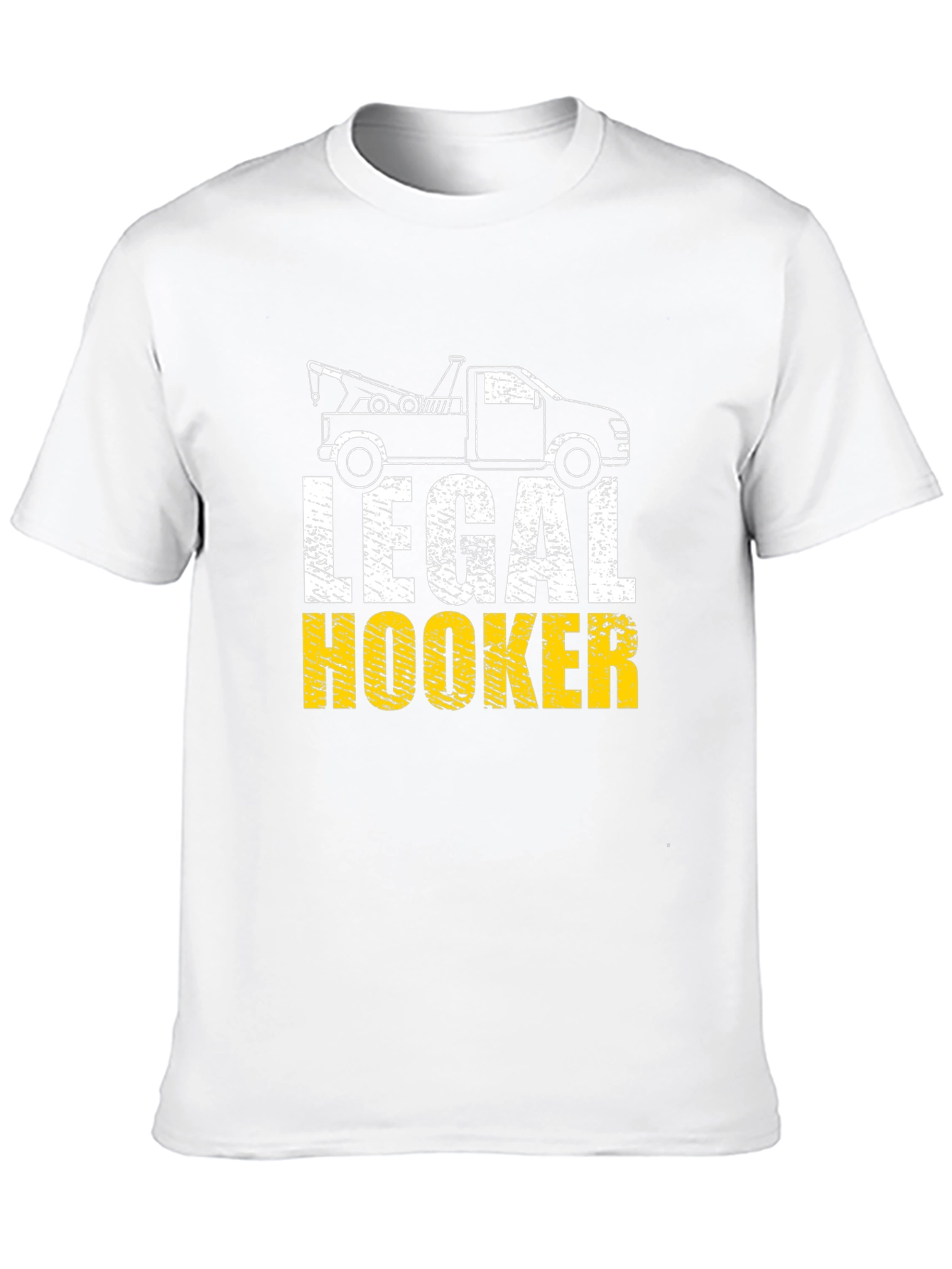 Black Legal Hooker T-Shirt - Tow Truck Humor view 10