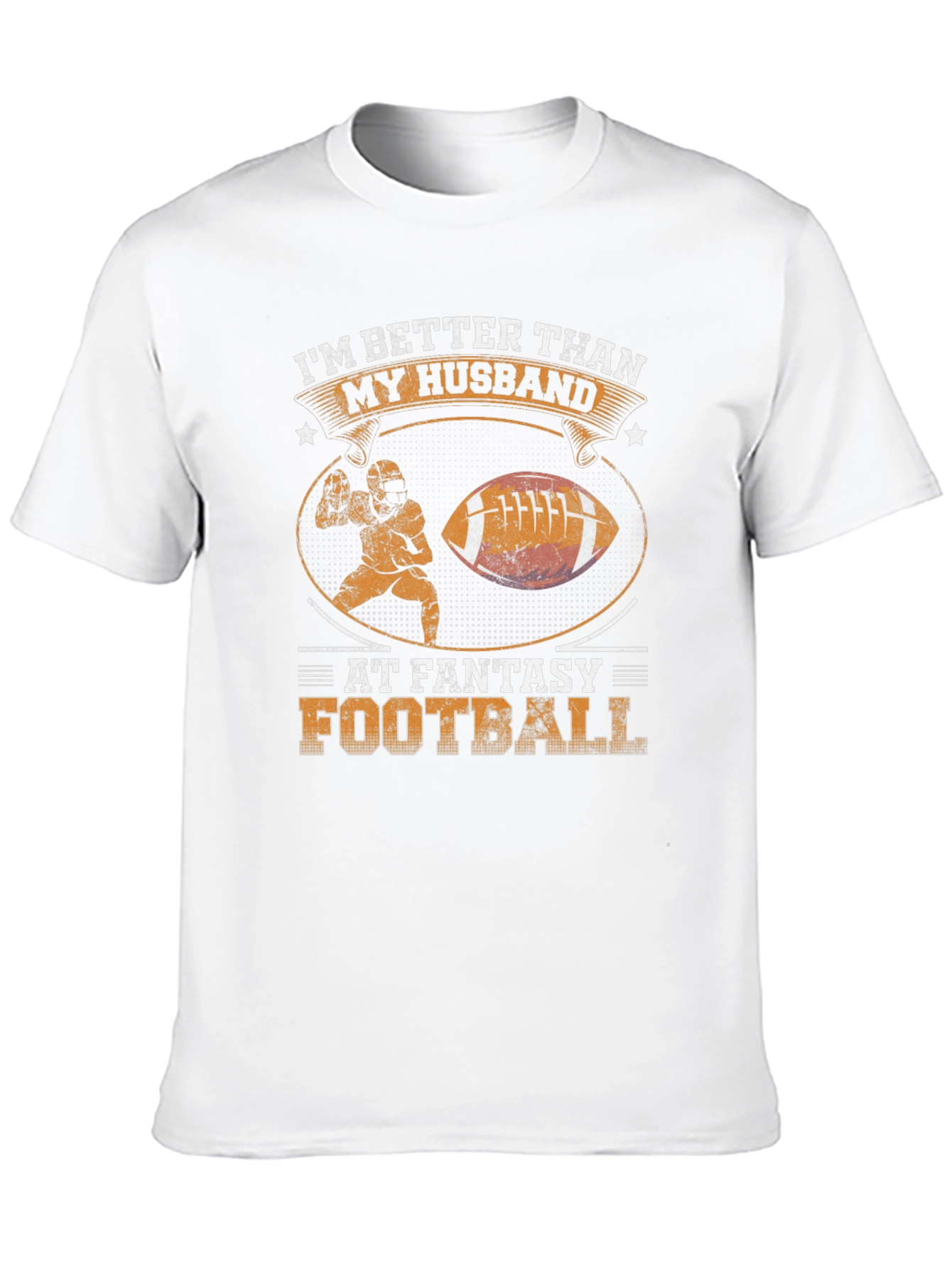 Black Funny Fantasy Football Wife T-Shirt view 10