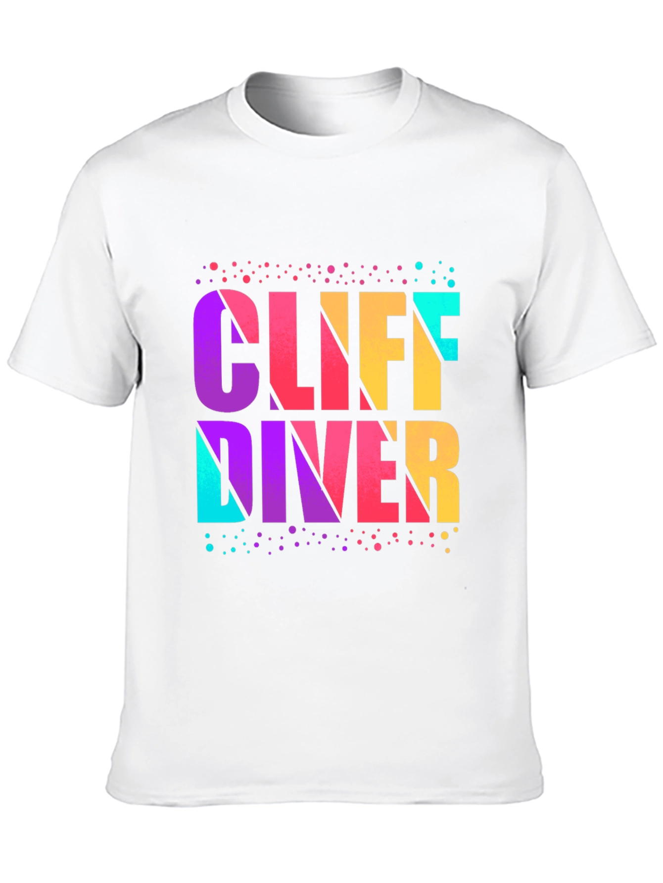 Black Cliff Diver Graphic T-Shirt - Vibrant Design view 10