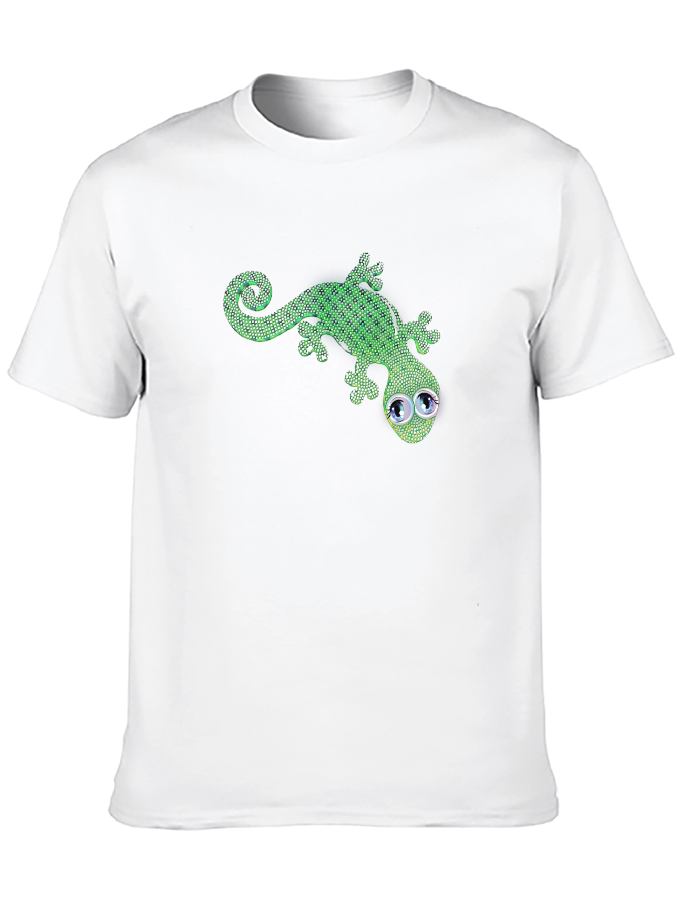 Black Green Gecko Graphic Tee view 10