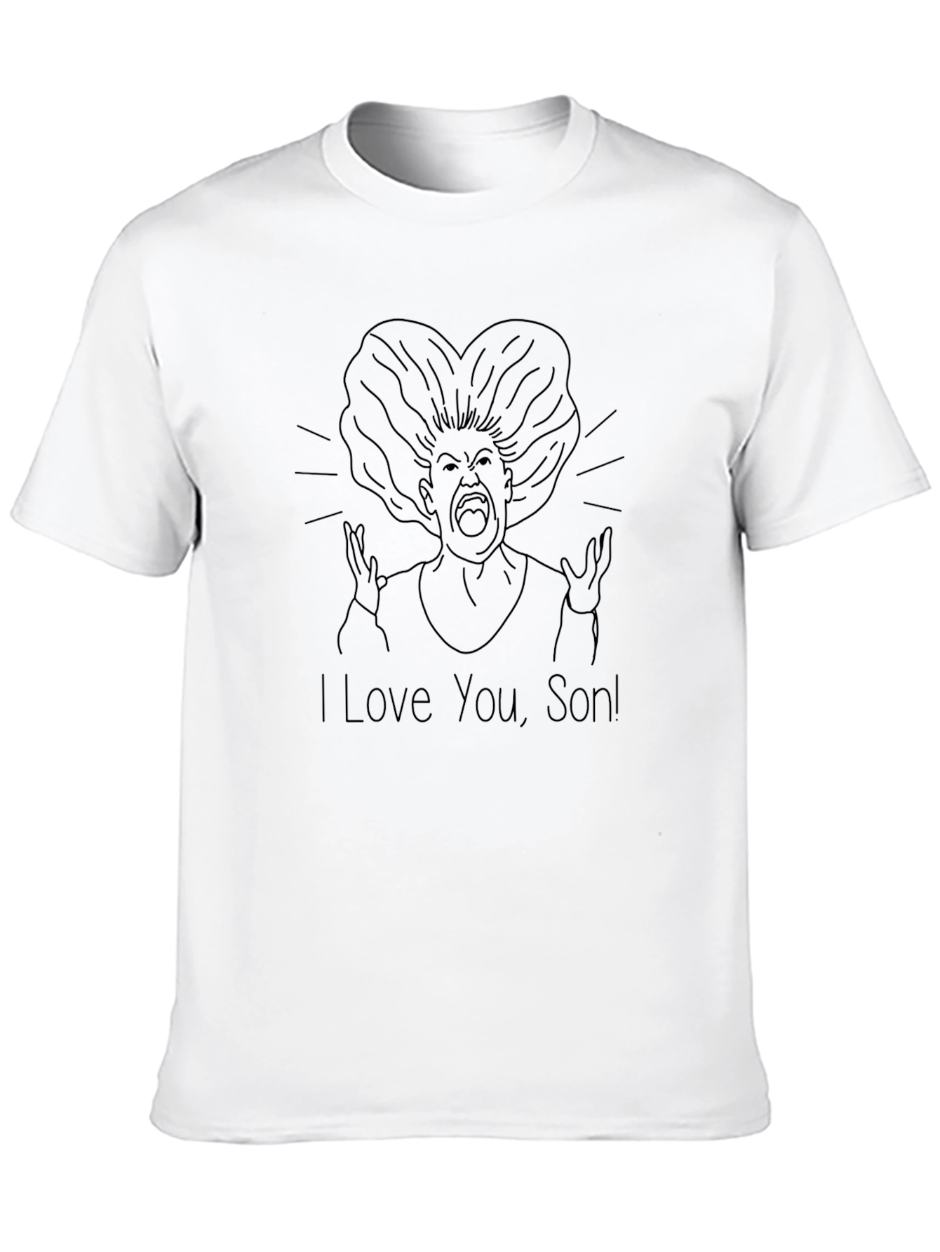 Black I Love You Son T-Shirt - Funny Mom Tee view 10