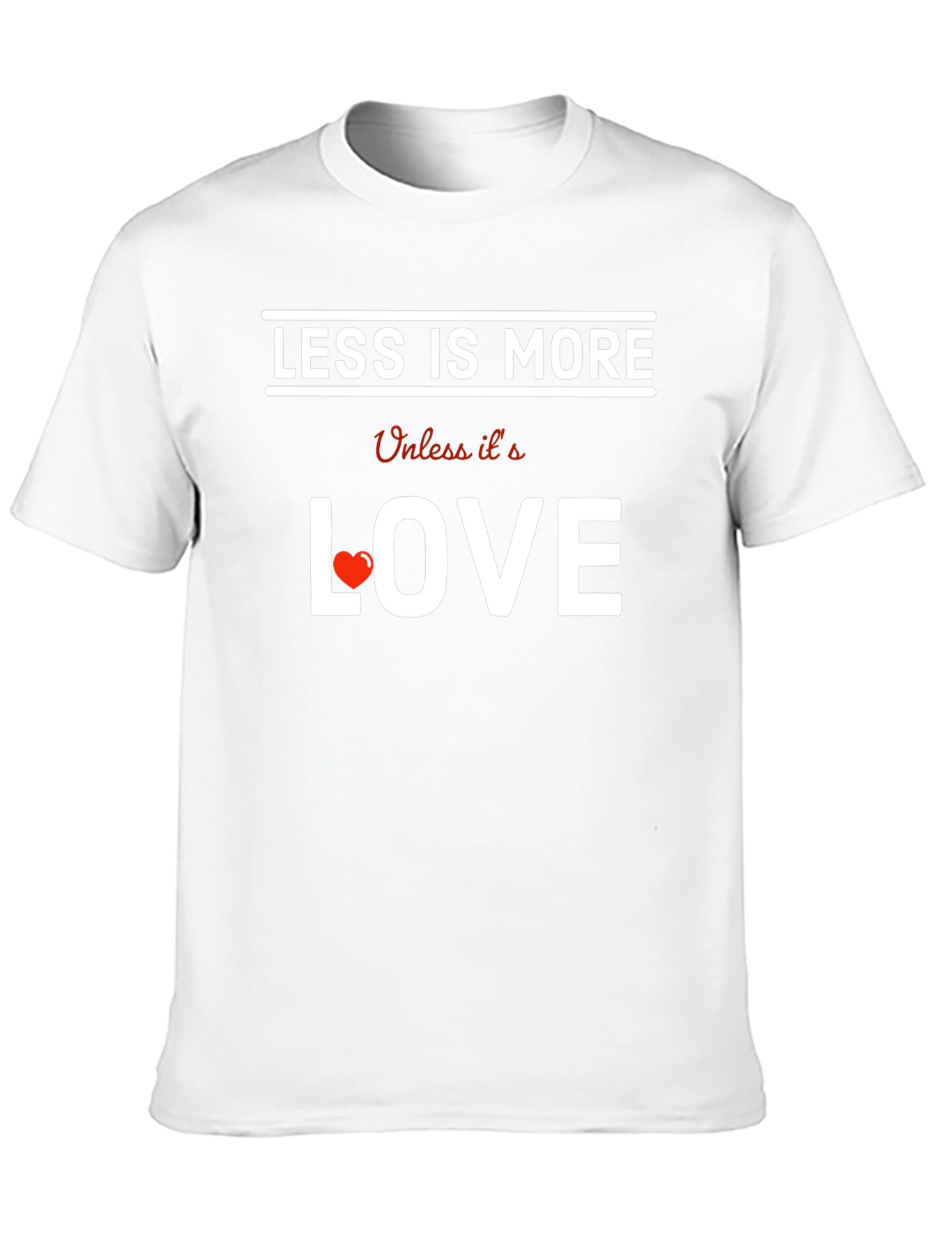 Black Less is More Love Graphic Tee - Black view 10