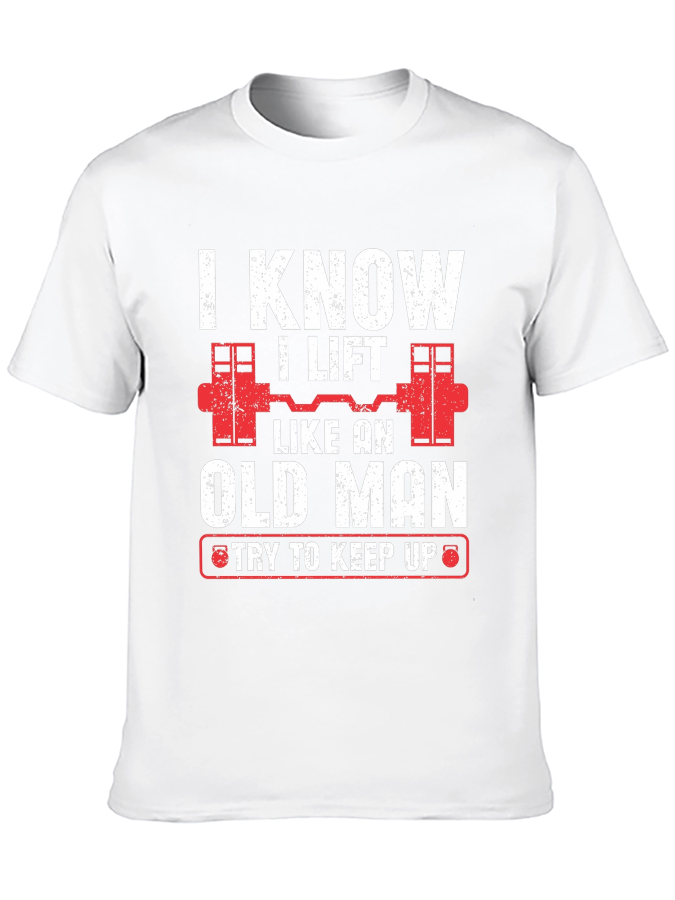 Black I Know I Lift Like An Old Man T-Shirt view 10